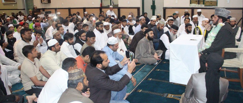 The large crowd was mesmerised by the beautiful recitations of the Qur'aan.
